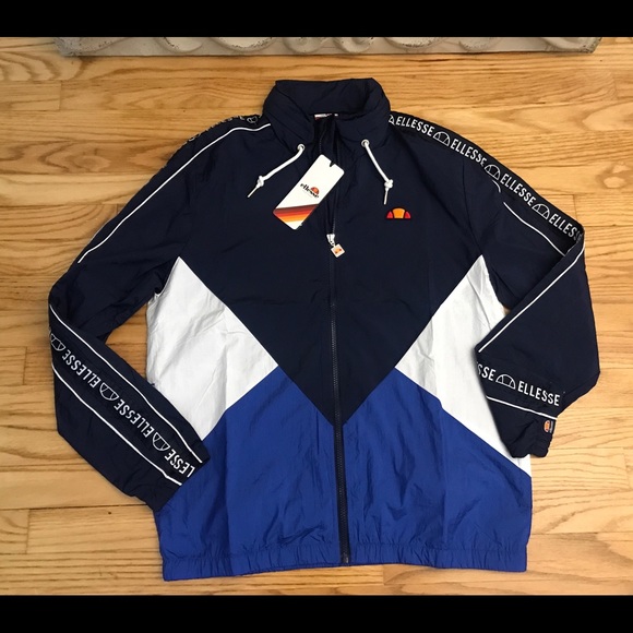 Ellesse Lapaccio Jacket Mens Navy Color Active - Picture 1 of 6
